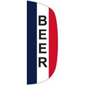 "BEER" 3' x 8' Stationary Message Flutter Flag